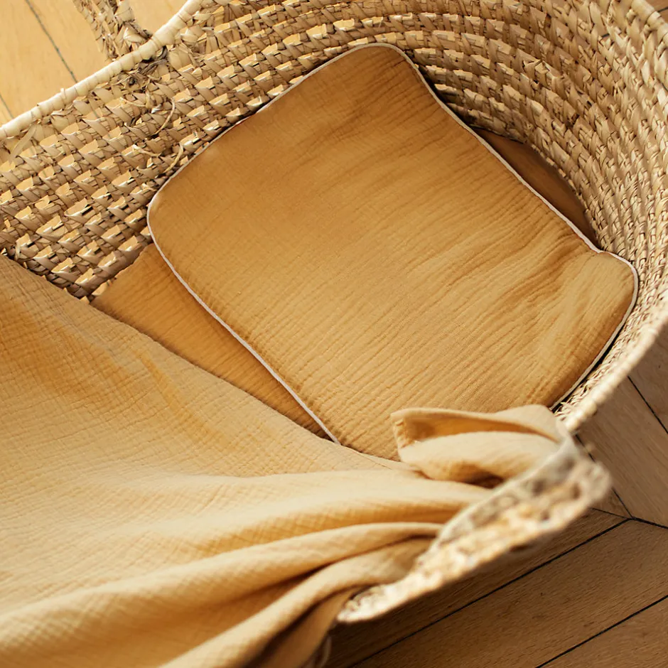 Sevira Kids Oreiller plat en gaze de coton Jeanne