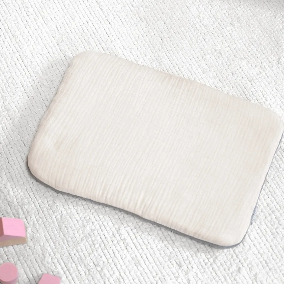 Sevira Kids Oreiller plat en gaze de coton Jeanne