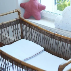 Sevira Kids Oreiller plat en gaze de coton Jeanne Hot