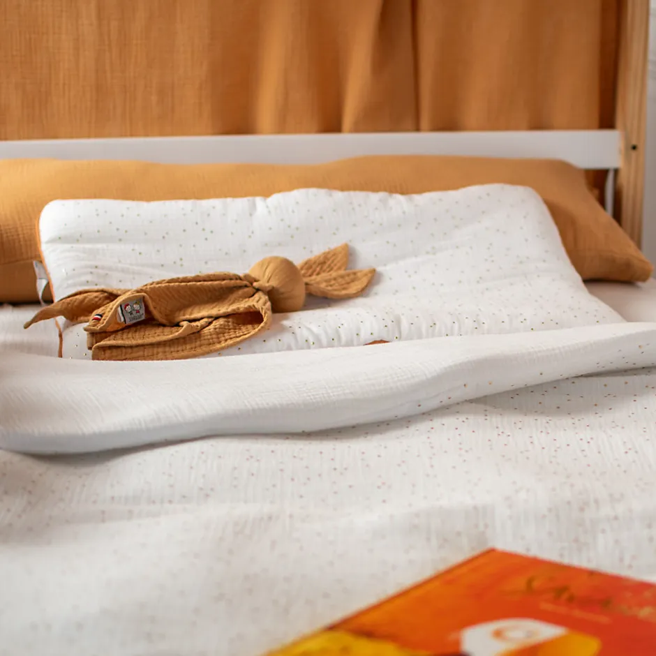 Sevira Kids Oreiller plat en gaze de coton Jeanne