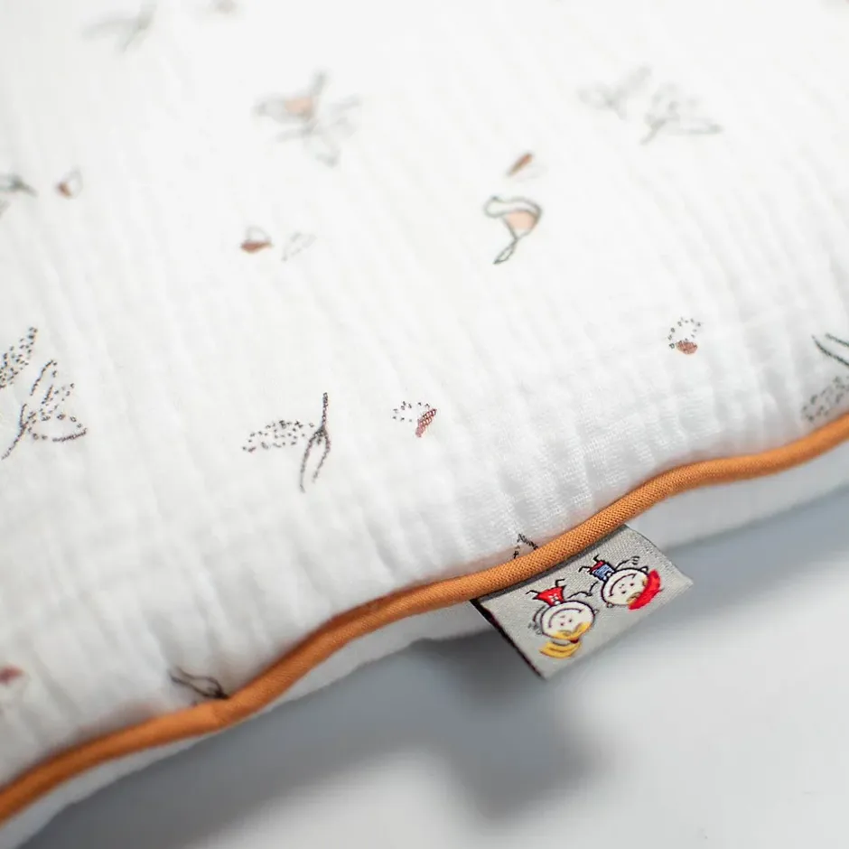 Sevira Kids Oreiller plat réversible en gaze de coton Melody Outlet