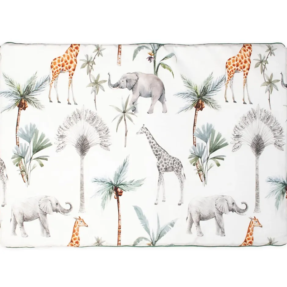 Sevira Kids Oreiller plat réversible en coton Safari