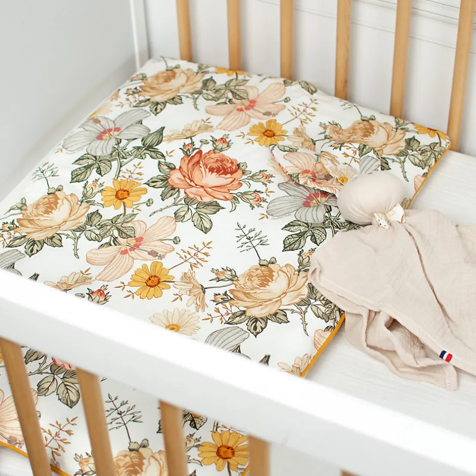 Sevira Kids Oreiller plat réversible en coton Néo Vintage