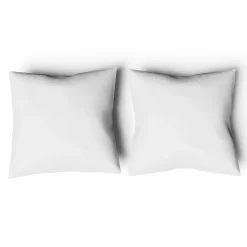 Promolinge Oreiller rectangulaire ou carré moelleux 100% Polyester Fibres Creuses Coussin Promo Linge 65x65 cm Lot de 2