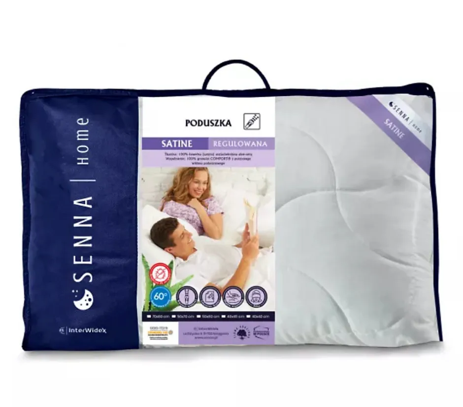Senna Home Oreiller réglable 40x60 SATINE