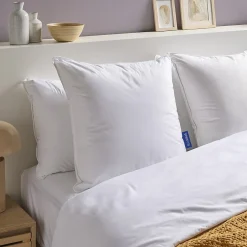 Bleu Calin Oreiller souple 65x65 cm DUO DUVET CANARD MICROFIBRE