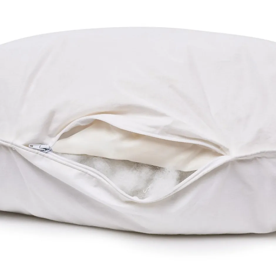 Bleu Calin Oreiller souple 65x65 cm DUO DUVET CANARD MICROFIBRE