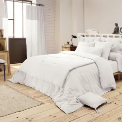 Altobuy OUREA - Couvre-pied 150x150cm Capitonné Gaze de Coton Chantilly Online