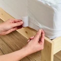 Bleu Calin Pack ANTI-PUNAISES DE LIT Protège-matelas 90x190cm + 1 Protège oreiller 63x63cm imperméables Hot