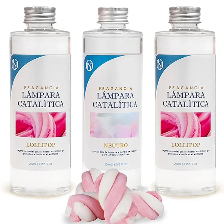 Mamamanuela Pack économique 3 parfums pour lampe catalytique : 2 parfums Lollipop + nettoyant neutre Online