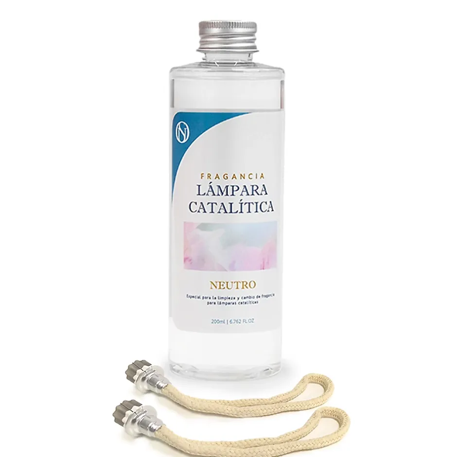Mamamanuela Pack économique de nettoyage de lampe catalytique 200 ml : 2 grandes mèches de rechange + 200 ml de nettoyant neutre Clearance
