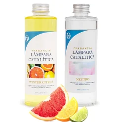 Mamamanuela Pack économique Lampe Catalytique Orange Waves + Parfum Winter Citrus (500 ml) + Nettoyant Neutre (200 ml) + Mèche de Rechange Online