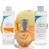 Mamamanuela Pack économique Lampe Catalytique Orange Waves + Parfum Waikiki Melon (200 ml) + Nettoyant Neutre (200 ml) + Mèche de Rechange