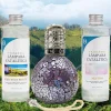 Mamamanuela Pack économique Lampe Catalytique Mosaïque de minuit + Provence Breeze (500 ml) + Nettoyant Neutre (200 ml) + Mèche de Rechange
