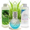 Mamamanuela Pack économique Lampe Catalytique Blue Diamonds + Parfum Citronnelle (500 ml) + Nettoyant Neutre (200 ml) + Mèche de Rechange