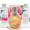 Mamamanuela Pack économique Lampe Catalytique Mosaïque Bicolore + Parfum Bed of Roses (500 ml) + Nettoyant Neutre (200 ml) + Mèche de Rechange Discount