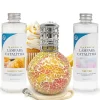 Mamamanuela Pack économique Lampe Catalytique Mosaïque Bicolore + Parfum Lemon Cake (500 ml) + Nettoyant Neutre (200 ml) + Mèche de Rechange