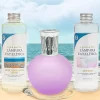 Mamamanuela Pack économique Lampe Catalytique Fuchsia Mat + Parfum Mediterranean Light (500ml) + Nettoyant Neutre (200ml) + Mèche de Rechange
