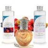 Mamamanuela Pack économique Lampe Catalytique Orange Waves + Parfum Summer Fruits (500 ml) + Nettoyant Neutre (200 ml) + Mèche de Rechange
