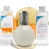 Mamamanuela Pack économique Lampe Catalytique Mosaïque Blanc + Parfum Waikiki Melon (200 ml) + Nettoyant Neutre (200 ml) + Mèche de Rechange