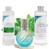 Mamamanuela Pack économique Lampe Catalytique Blue Diamonds + Parfum Mountain Mint (500 ml) + Nettoyant Neutre (200 ml) + Mèche de Rechange