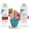 Mamamanuela Pack économique Lampe Catalytique Aqua Marina + Parfum Wild Strawberry (200 ml) + Nettoyant Neutre (200 ml) + Mèche de Rechange