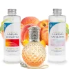 Mamamanuela Pack économique Lampe Catalytique Orange Diamonds + Parfum Peach Velvet (500 ml) + Nettoyant Neutre (200 ml) + Mèche de Rechange