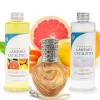 Mamamanuela Pack économique Lampe Catalytique Orange Waves + Parfum Winter Citrus (200 ml) + Nettoyant Neutre (200 ml) + Mèche de Rechange