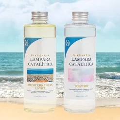 Mamamanuela Pack économique Lampe Catalytique Mosaïque de minuit + Mediterranean Light (200 ml) + Nettoyant Neutre (200 ml) + Mèche Rechange New