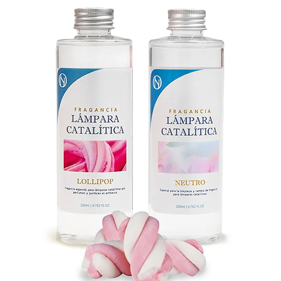 Mamamanuela Pack économique Mosaïque Fuchsia + Parfum Lollipop (500 ml) + Nettoyant neutre (200 ml) + Mèche de rechange