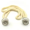 Mamamanuela Pack économique 2x grandes mèches de rechange pour lampe catalytique 200 ml. Tête en céramique et cordon 100% coton