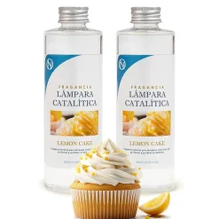 Mamamanuela Pack économique 2x Parfum de lampe catalytique 500ml: Arôme Lemon Cake. Profitez plus longtemps de votre parfum préféré Discount