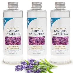 Mamamanuela Pack économique 3x Parfum lampe catalytique 500 ml : Arôme Lavender Expression - Profitez plus longtemps de votre parfum préféré