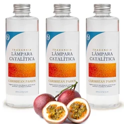 Mamamanuela Pack économique 3x Parfum lampe catalytique 500 ml : Arôme Caribbean Passion - Profitez plus longtemps de votre parfum préféré