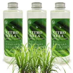 Mamamanuela Pack économique 3x Parfum pour lampe catalytique 500 ml : Arôme Citronnelle - Profitez plus longtemps de votre parfum préféré