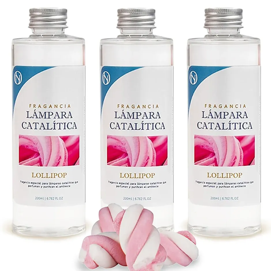 Mamamanuela Pack économique 3x Parfum pour lampe catalytique 500 ml : Arôme Lollipop - Profitez plus longtemps de votre parfum préféré Sale