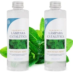 Mamamanuela Pack économique 2x Parfum pour lampe catalytique 200 ml : Arôme Mountain Mint - Profitez plus longtemps de votre parfum préféré Sale