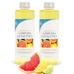 Mamamanuela Pack économique 2x Parfum pour lampe catalytique 500 ml : Arôme Winter Citrus. Profitez plus longtemps de votre parfum préféré Online