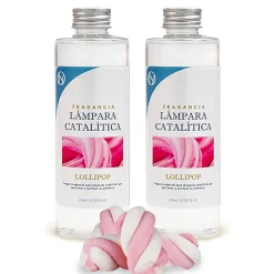 Mamamanuela Pack économique 2x Parfum pour lampe catalytique 200 ml : Arôme Lollipop - Profitez plus longtemps de votre parfum préféré