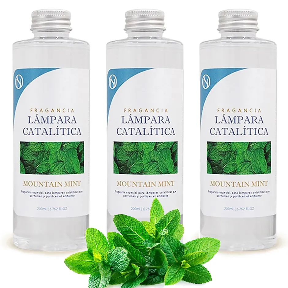 Mamamanuela Pack économique 3x Parfum pour lampe catalytique 500 ml : Arôme Mountain Mint - Profitez plus longtemps de votre parfum préféré Clearance