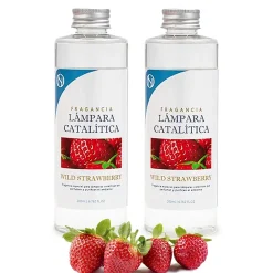 Mamamanuela Pack économique 2x Parfums pour Lampe Catalytique 200 ml : Arôme Wild Strawberry - Profitez plus longtemps de votre parfum préféré Discount
