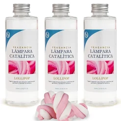 Mamamanuela Pack économique 3x Parfums pour lampe catalytique 200 ml : Arôme Lollipop - Profitez plus longtemps de votre parfum préféré Clearance