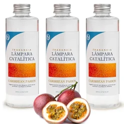 Mamamanuela Pack économique 3x Parfums lampe catalytique 200 ml : Arôme Caribbean Passion - Profitez plus longtemps de votre parfum préféré Clearance