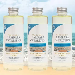 Mamamanuela Pack économique 3x Parfums lampe catalytique 200 ml : Arôme Mediterranean Light. Profitez plus longtemps de votre parfum préféré