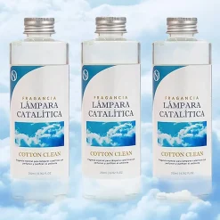 Mamamanuela Pack économique 3x Parfums pour lampe catalytique 200 ml : Arôme Cotton Clean - Profitez plus longtemps de votre parfum préféré New