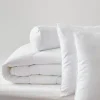Blanreve Pack Couette Blanrêve très chaude 260 x 240 + 2 Oreillers 60 x 60 + Polochon 160 Polycoton "Confort" traité Anti Acarien