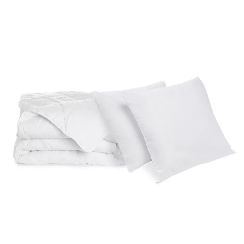 Bleu Calin Pack Couette chaude 240x260cm + 2 Oreillers moelleux 60x60cm LAVABLE A 95 C Sale
