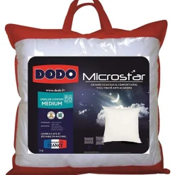 Dodo Pack Couette Microstar 220 x 240 cm pour lit 2 places + 2 Oreillers Microstar 60 x 60 cm + 2 Oreillers Microstar 50 x 70 cm Hot