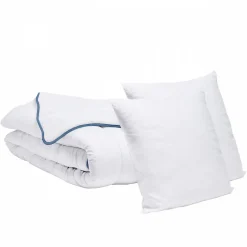Bleu Calin Pack Couette Tempérée 240x260cm + 2 Oreillers 60x60cm
