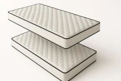 Dagostino Home Pack de 2 Matelas Mousse 90x200 New York, Ferme, Réversible, Côté Été/hiver, H15 Cm